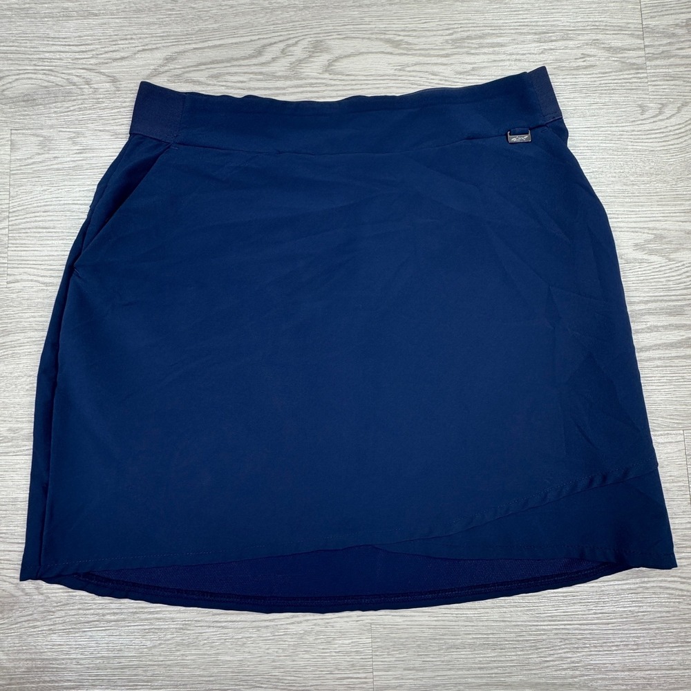 Greg Norman Women's Skort Golf Tennis Athletic Navy‎ Blue Small Pockets